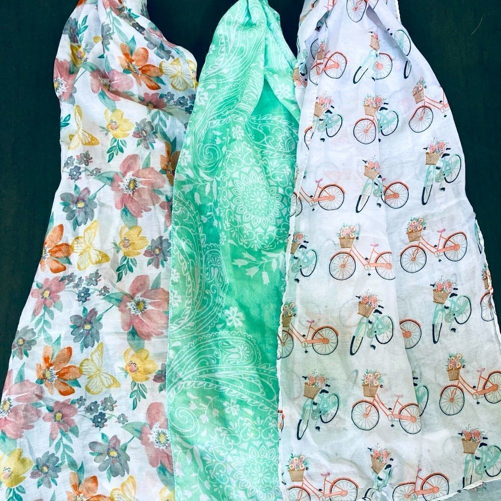 NWT 3-Pc Scarf Summer Accessory Lot